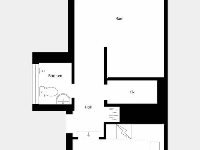Planritning för Björngatan 6A