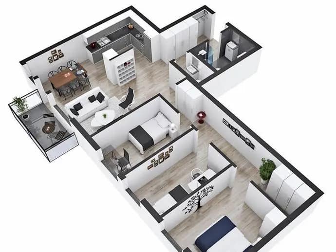 Floor plan for Linavägen 5