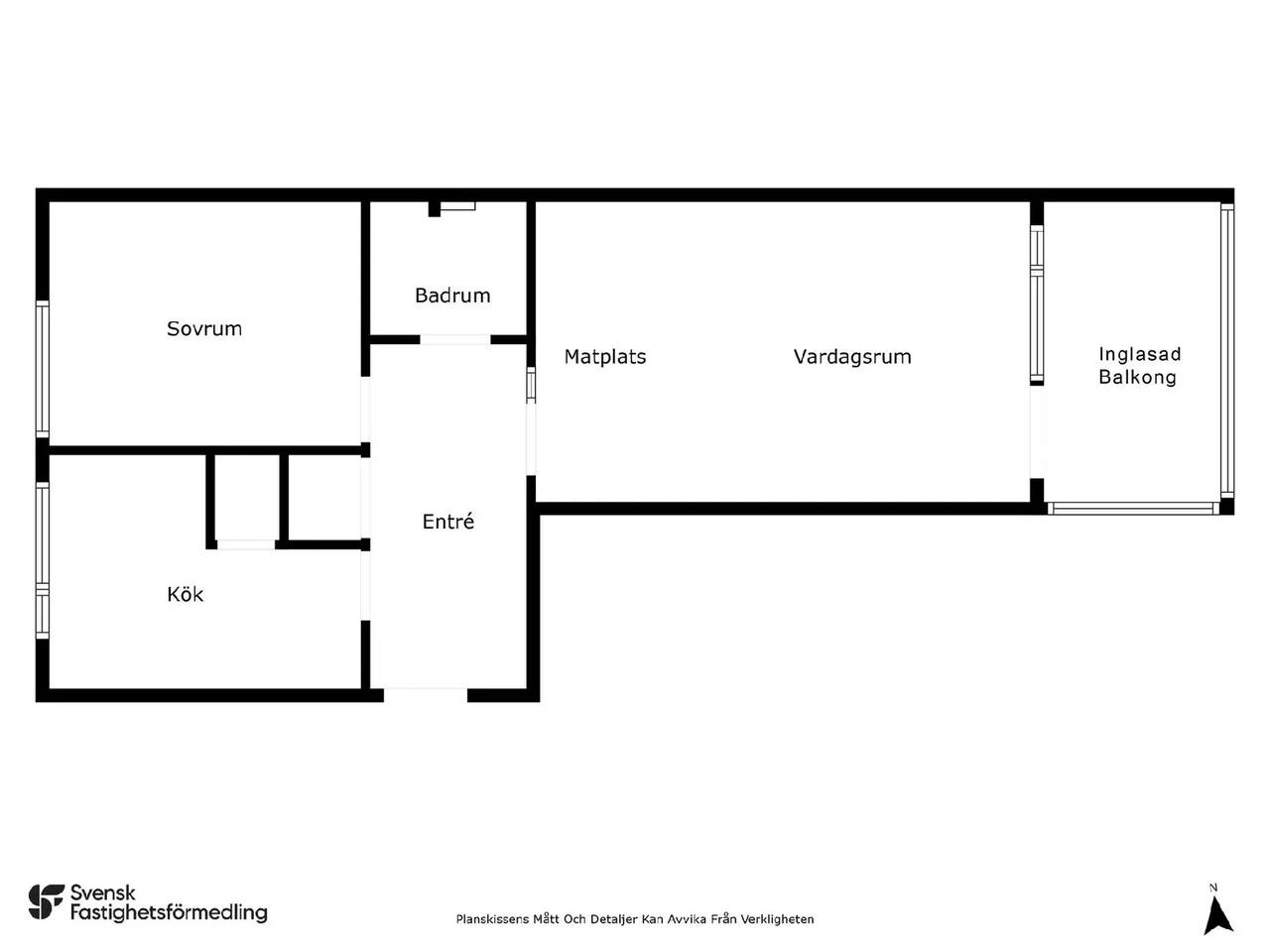 Floor plan for Runvägen 11C