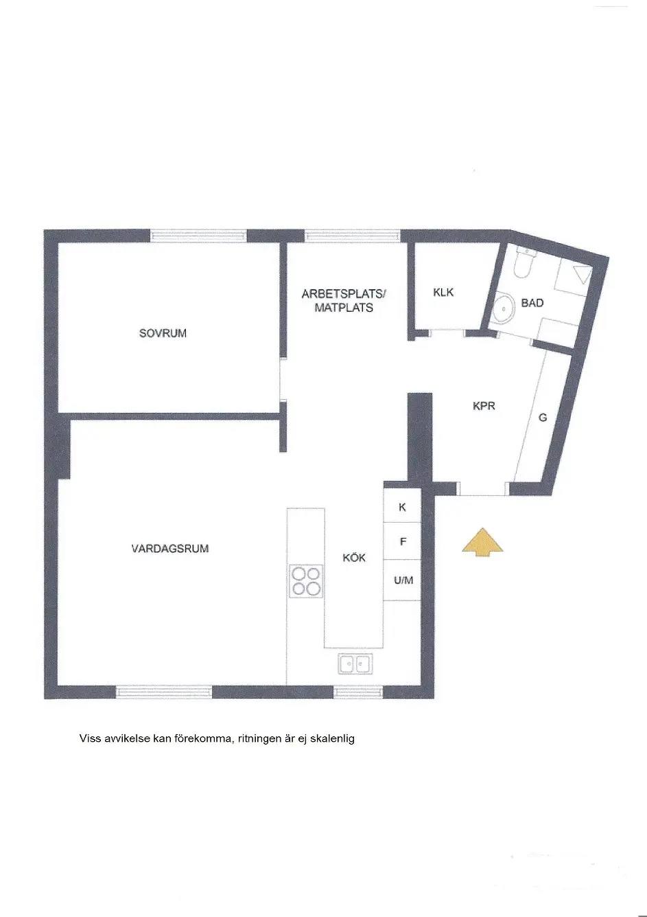 Floor plan for Rondellen 14