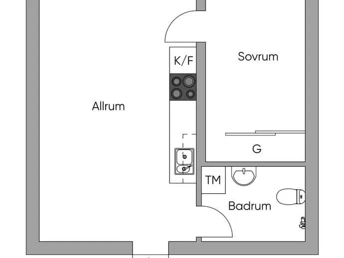 Floor plan for Bjursätragatan 6