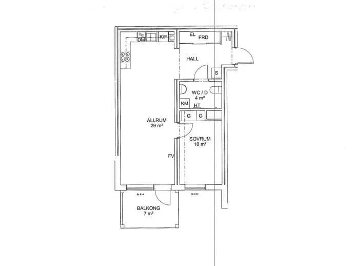Floor plan for Hanvedens allé 37