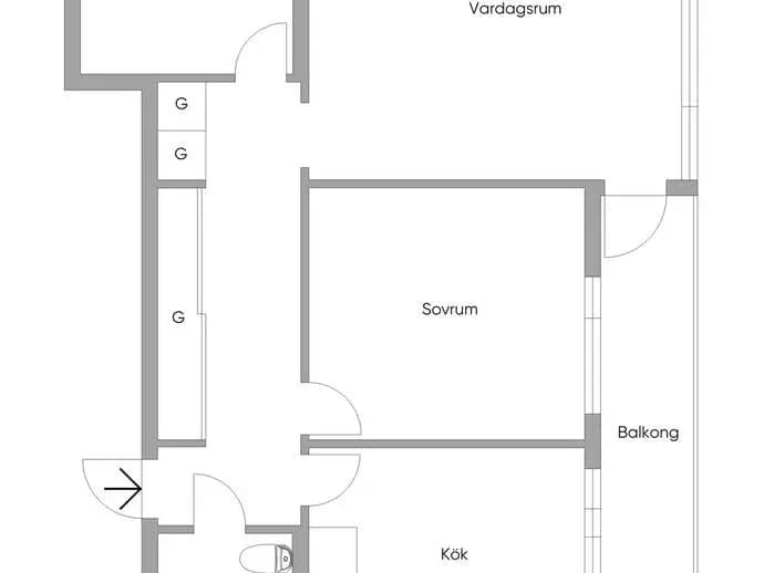 Floor plan for Elsarostigen 2
