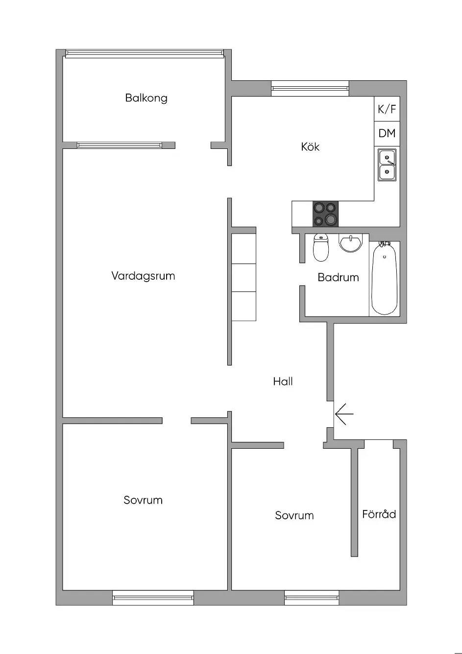 Floor plan for Oxens gata 261