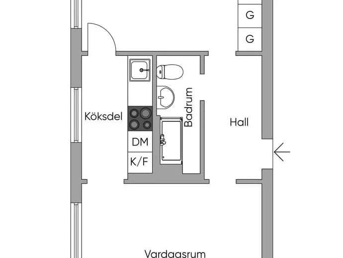 Floor plan for Stenbockens Gata 118