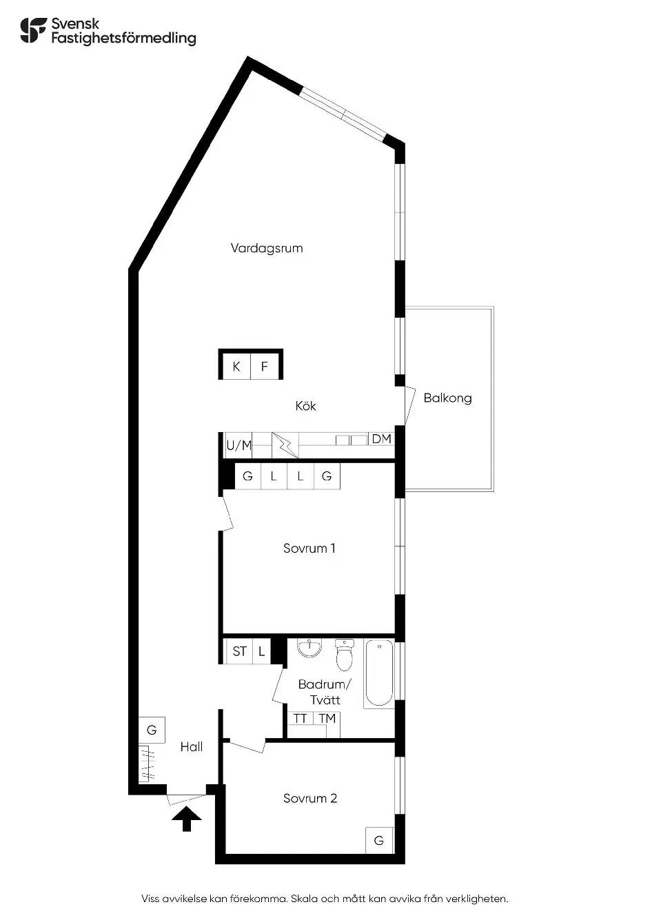 Planritning för Dragsgatan 1