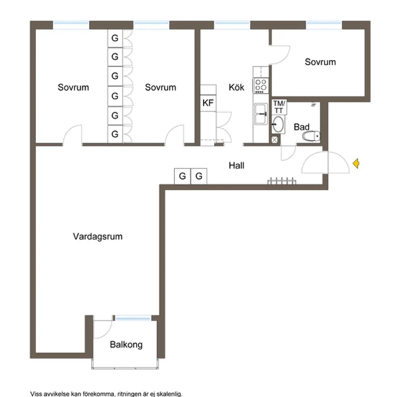 Planritning för Vintervädersgatan 11
