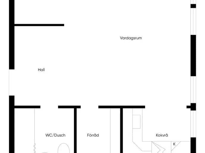Planritning för Bangatan 45