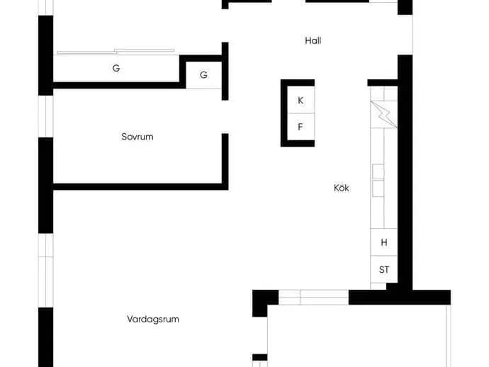 Floor plan for Kornettvägen 28