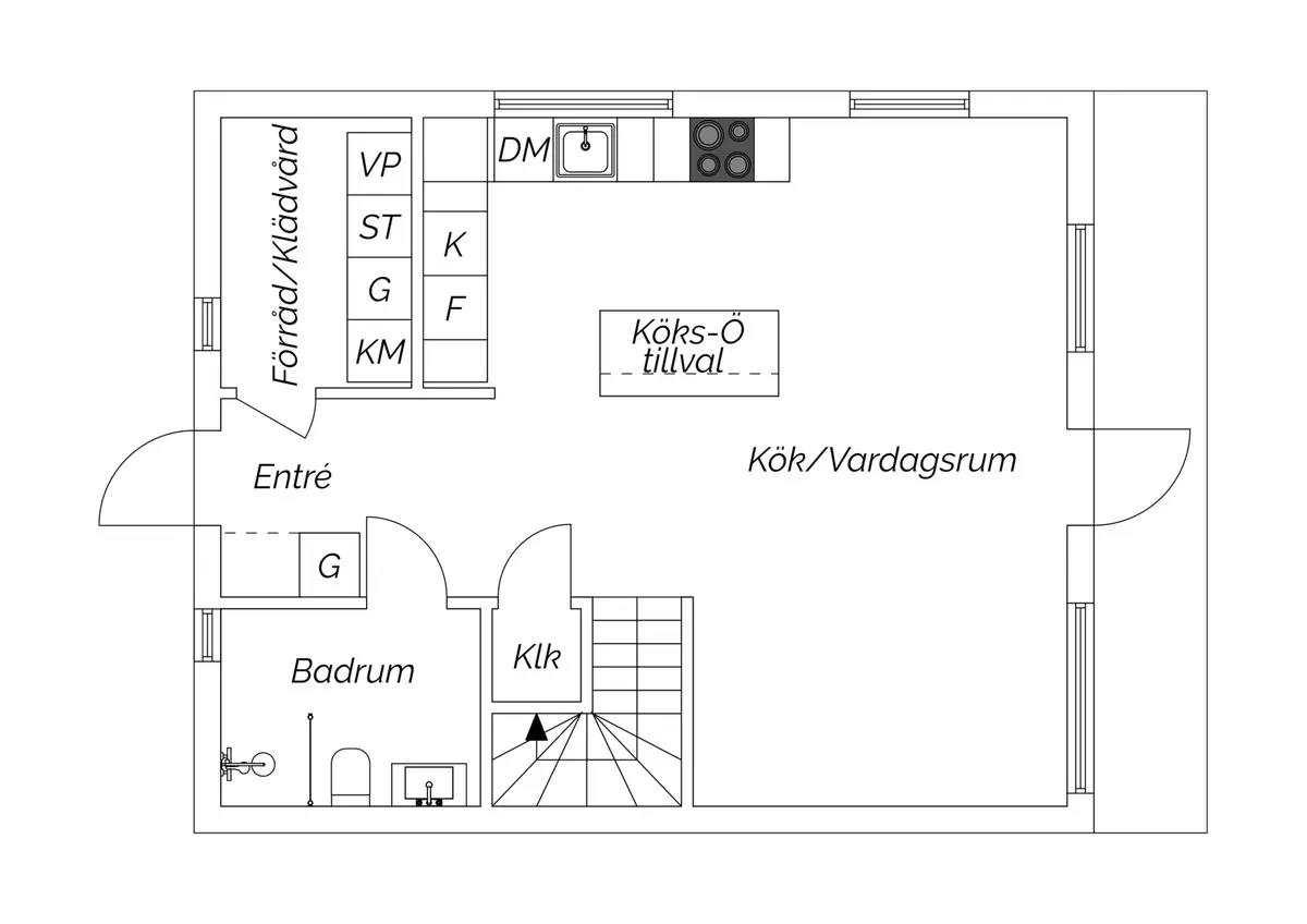 Floor plan for Gräsvretsvägen 9B (lgh 41)