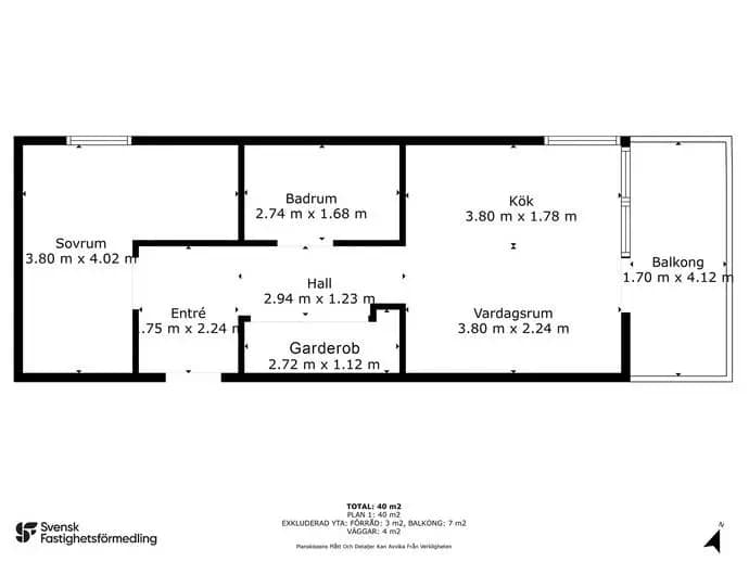 Floor plan for Brändtorpsvägen 24