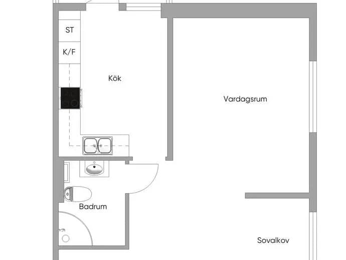 Floor plan for Brunnehagen 1