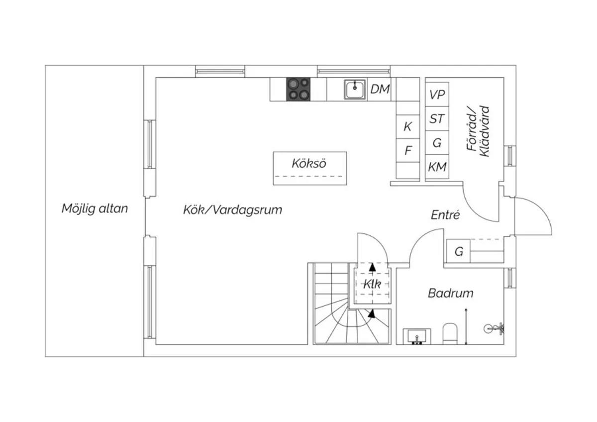Floor plan for Gräsvretsvägen 14B (lgh 47)
