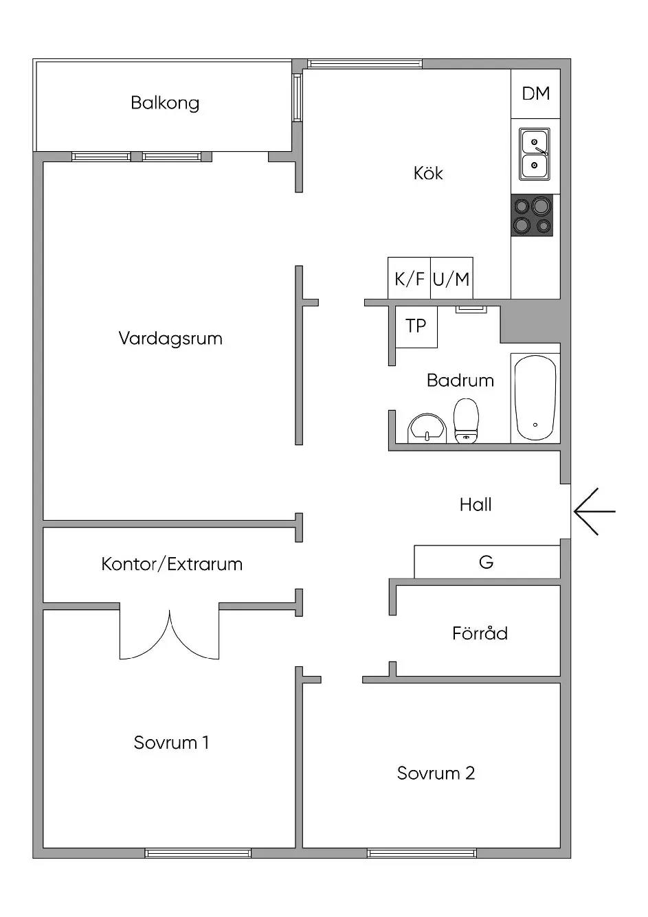 Floor plan for Selmedalsringen 20