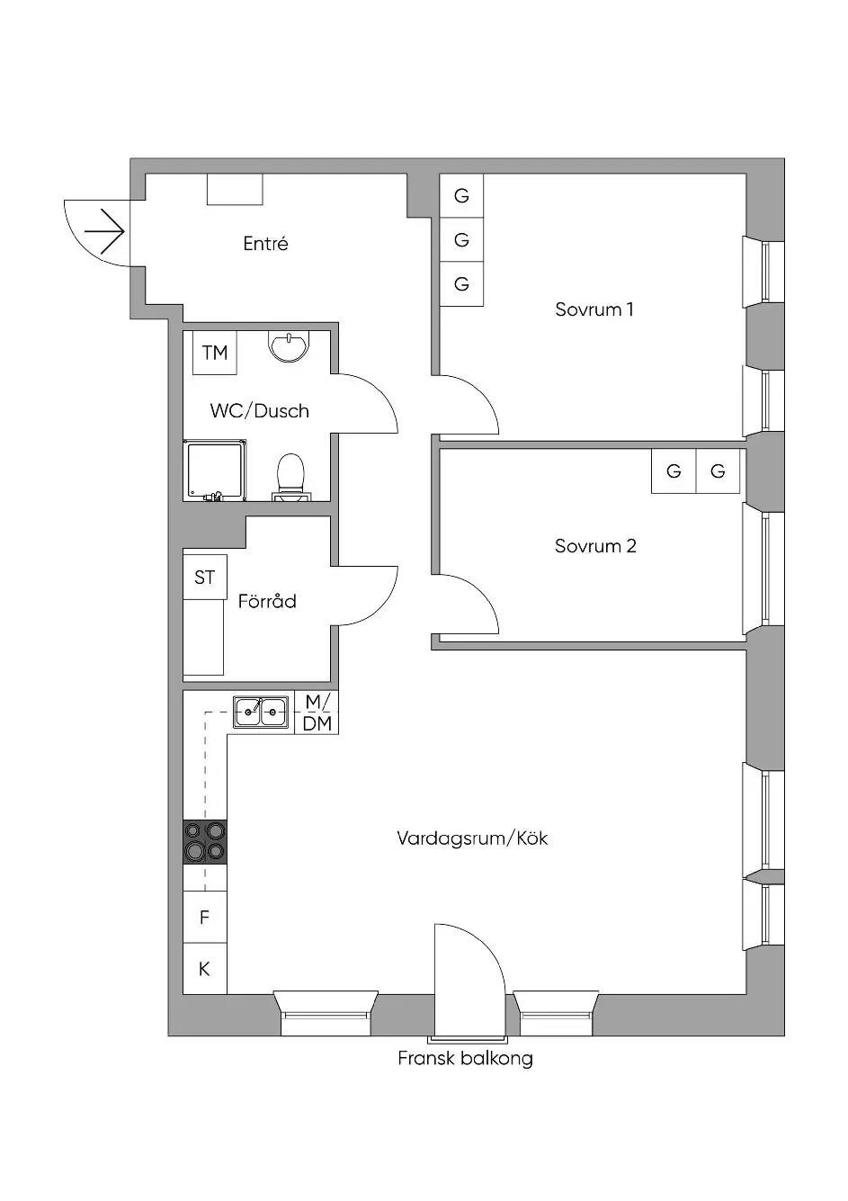 Floor plan for Vega allé 79
