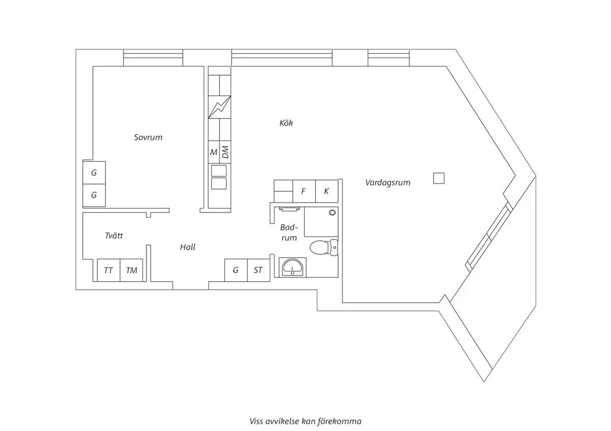 Floor plan for Redaregatan 47