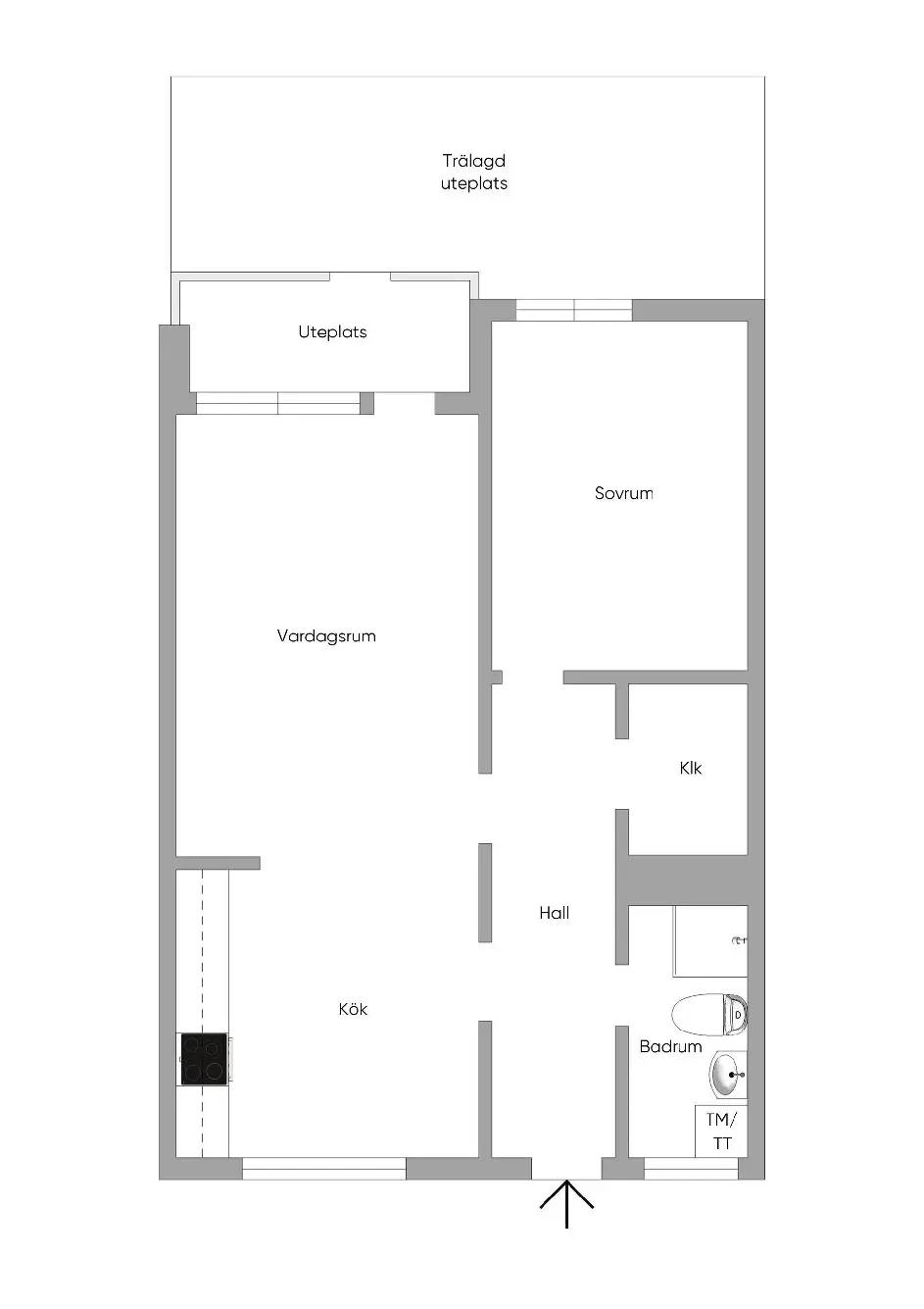 Floor plan for Ekebygatan 4