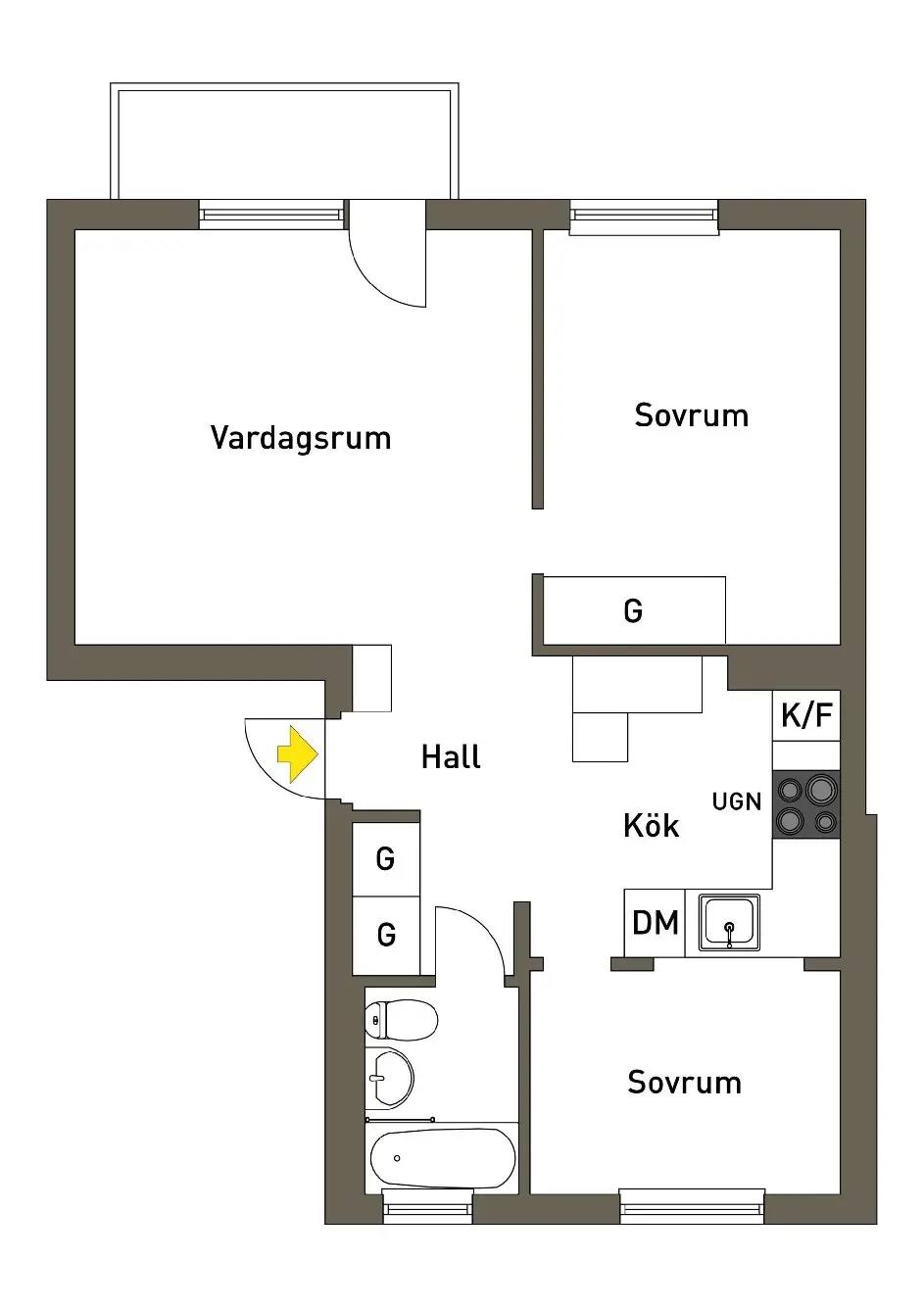Floor plan for Torsten Alms gata 10