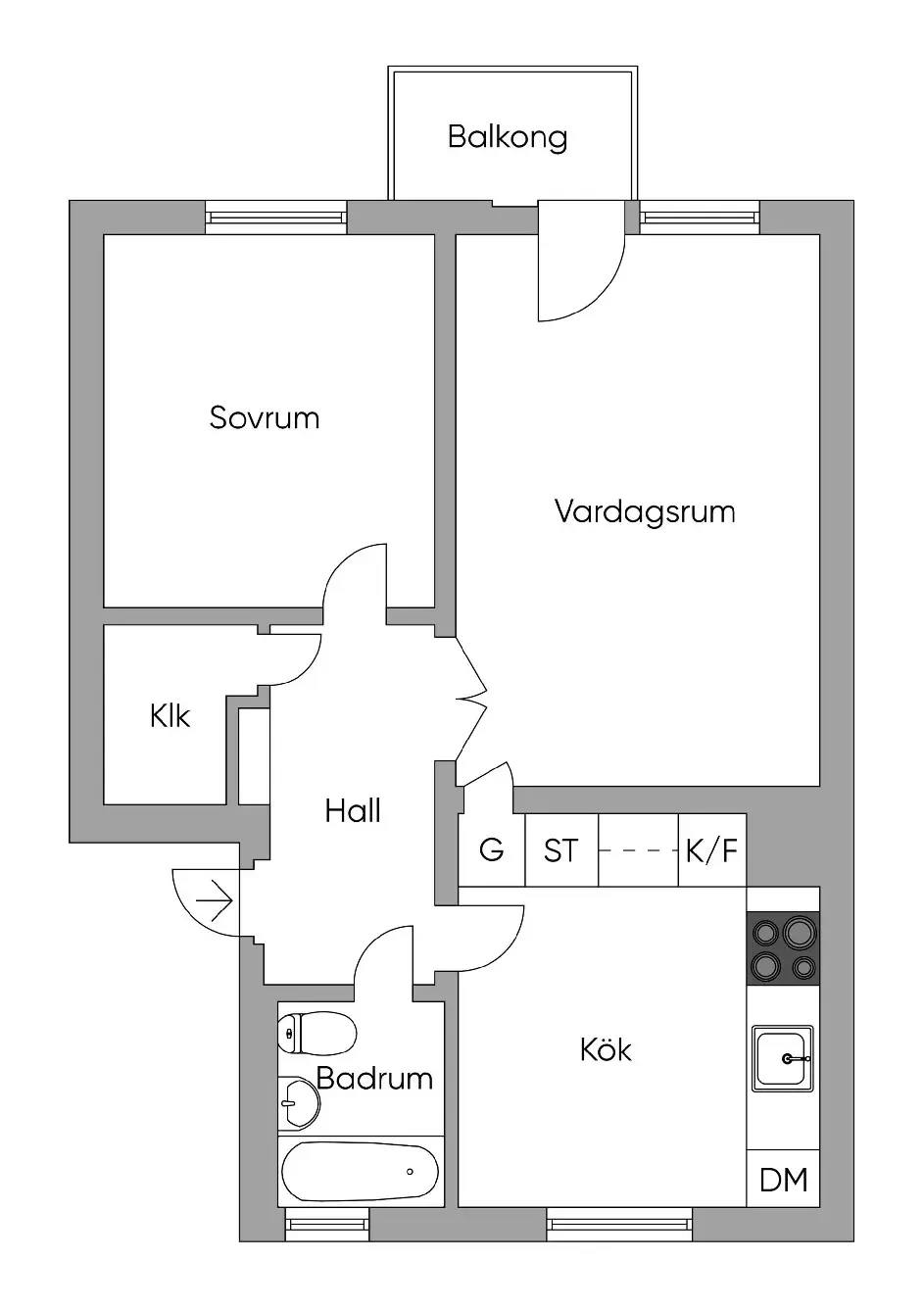 Floor plan for Torsten Alms Gata 15