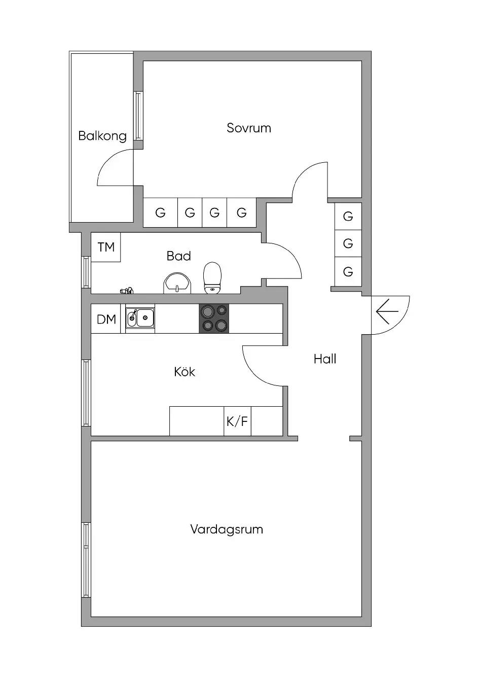 Floor plan for Idunvägen 2