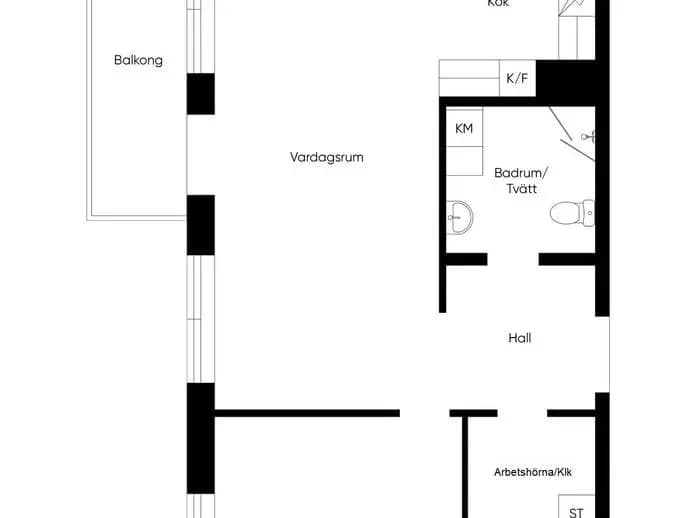 Floor plan for Pressarvägen 6