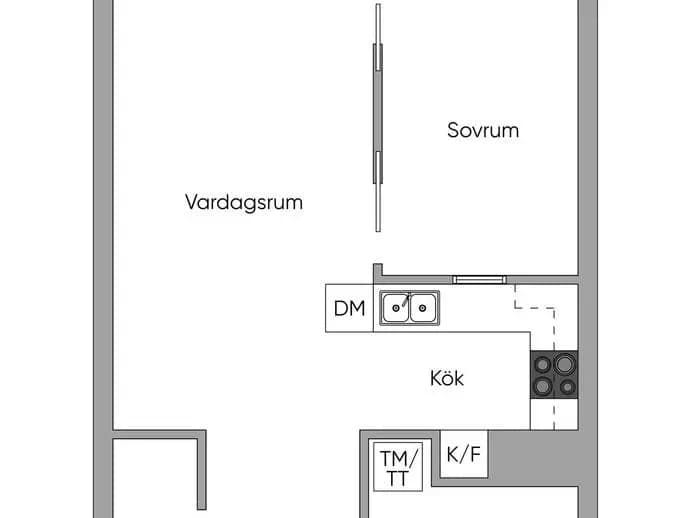 Floor plan for Vallagränd 14