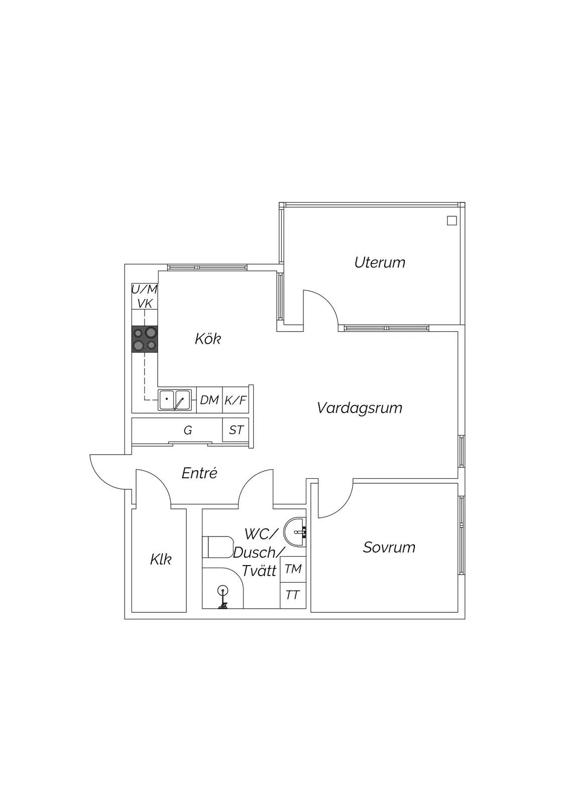 Floor plan for Envägen 4