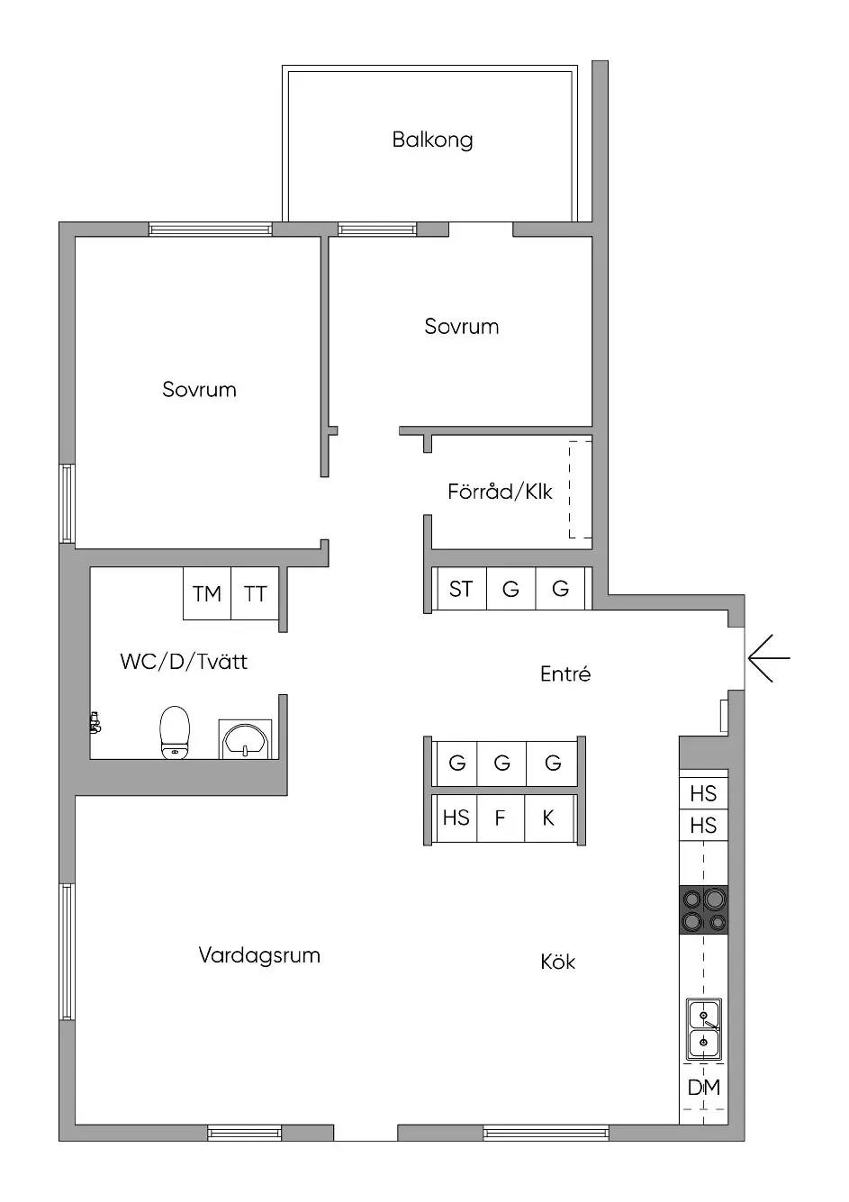 Floor plan for Eksätravägen 414