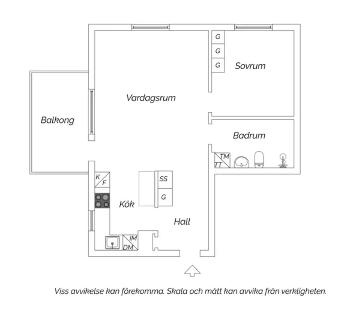 Planritning för Rudsjövägen 19