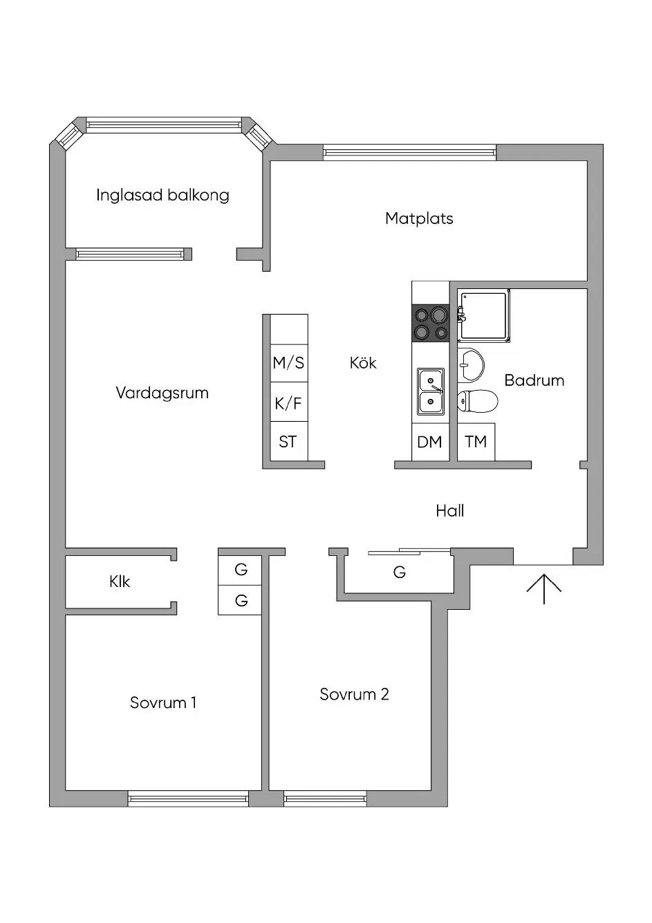 Floor plan for Utgårdsvägen 40