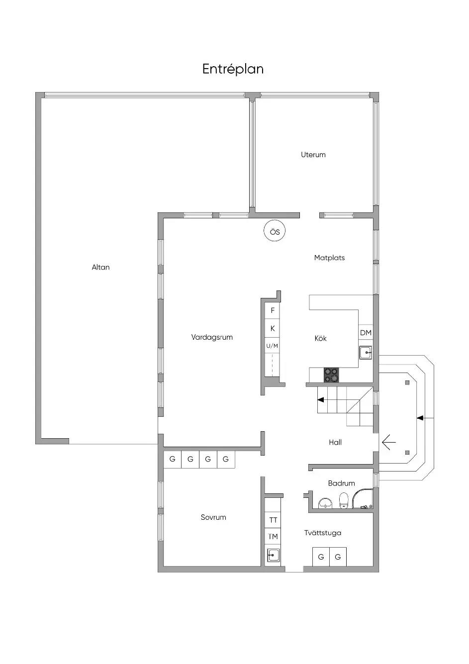 Floor plan for Hjälmsäters väg 4A