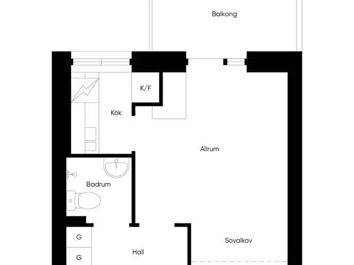 Planritning för Bomansgatan 26a