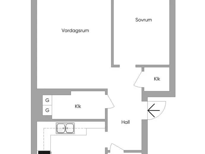 Floor plan for Slättadammsgatan 7B