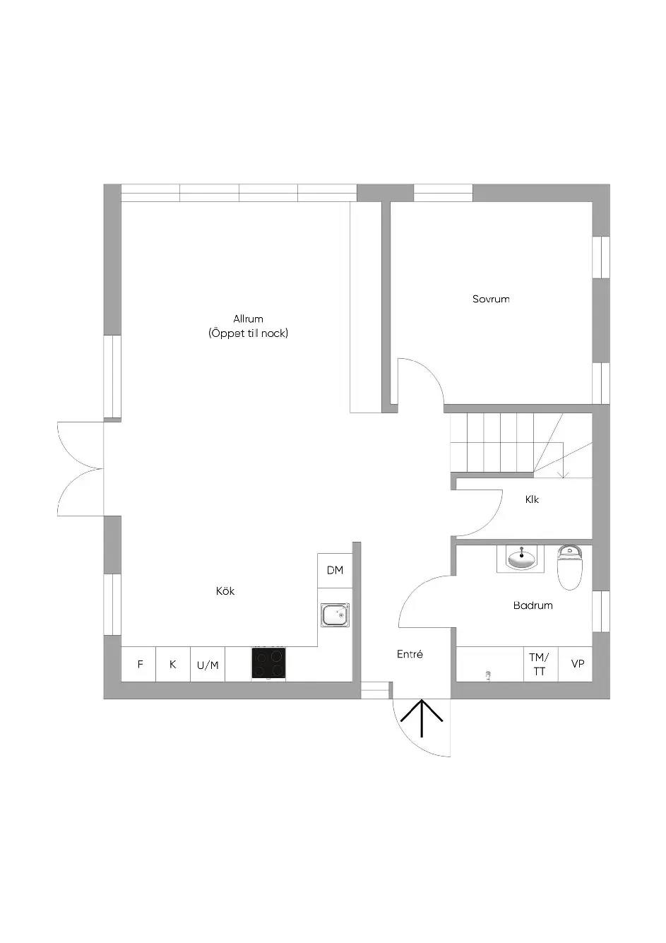 Floor plan for Lilla Fjellsholmen 63