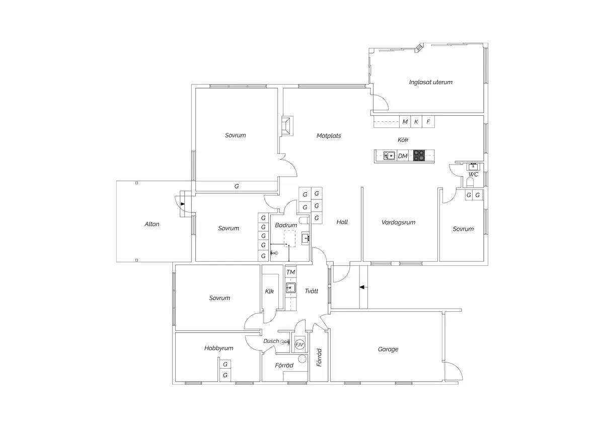 Planritning för Högerudsgatan 9