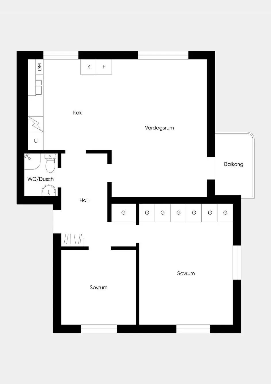Floor plan for Västerliden 5D