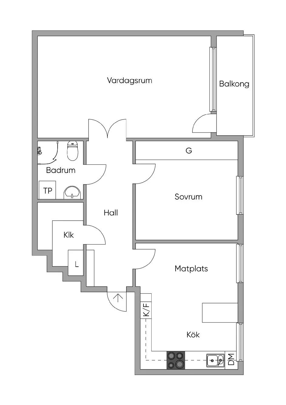 Floor plan for Ursviksvägen 14