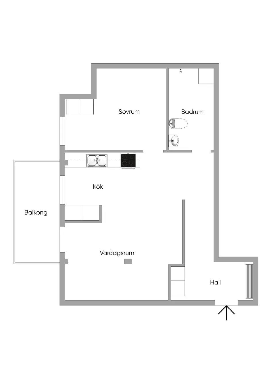 Planritning för Hjällbogärdet 42