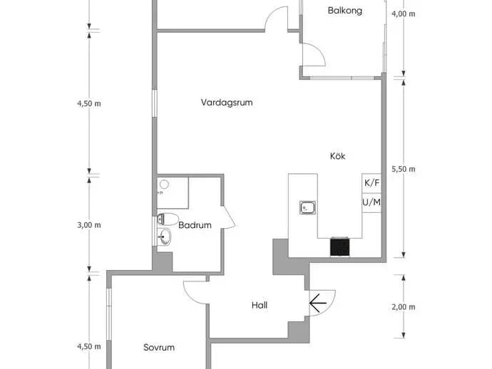 Planritning för Lodstigen 2