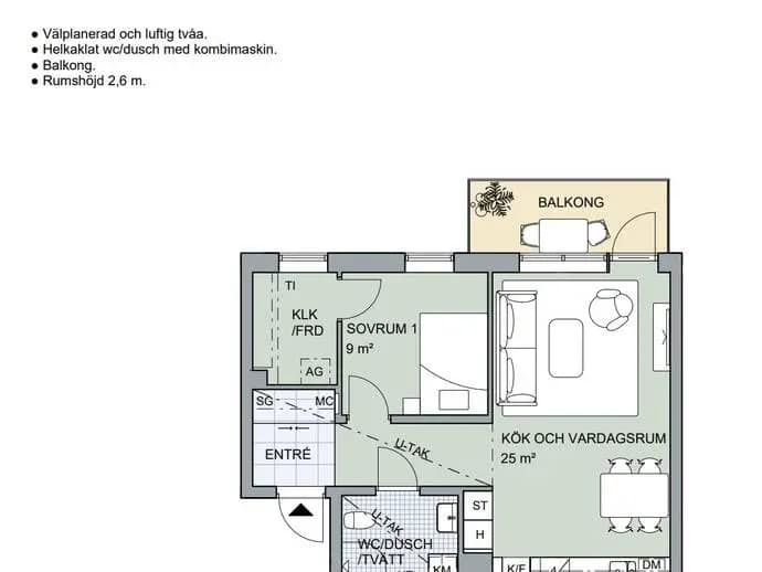 Planritning för Vardövägen 75