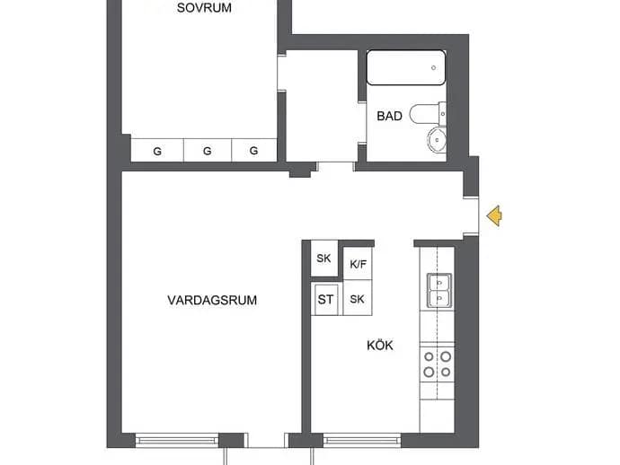 Floor plan for Rondellen 16