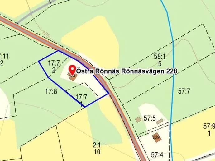 Floor plan for Östra Rönnäs Rönnäsvägen 228