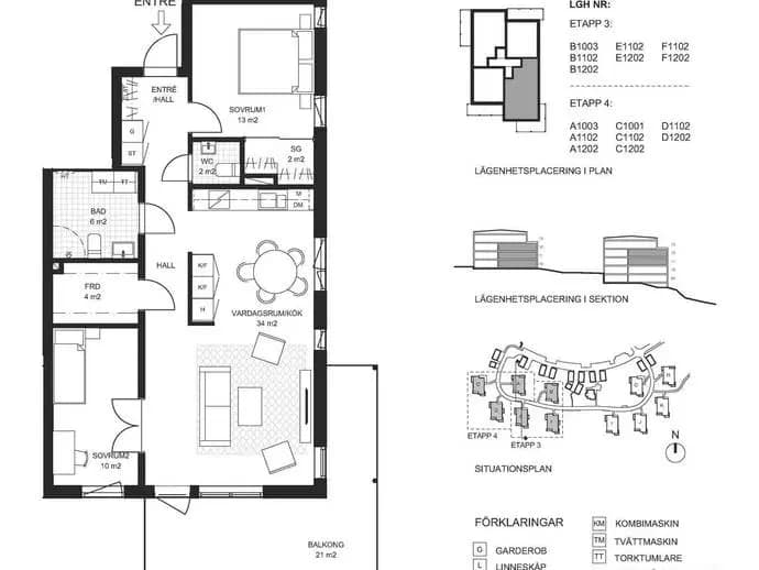 Planritning för Vallhöjdsvägen 27
