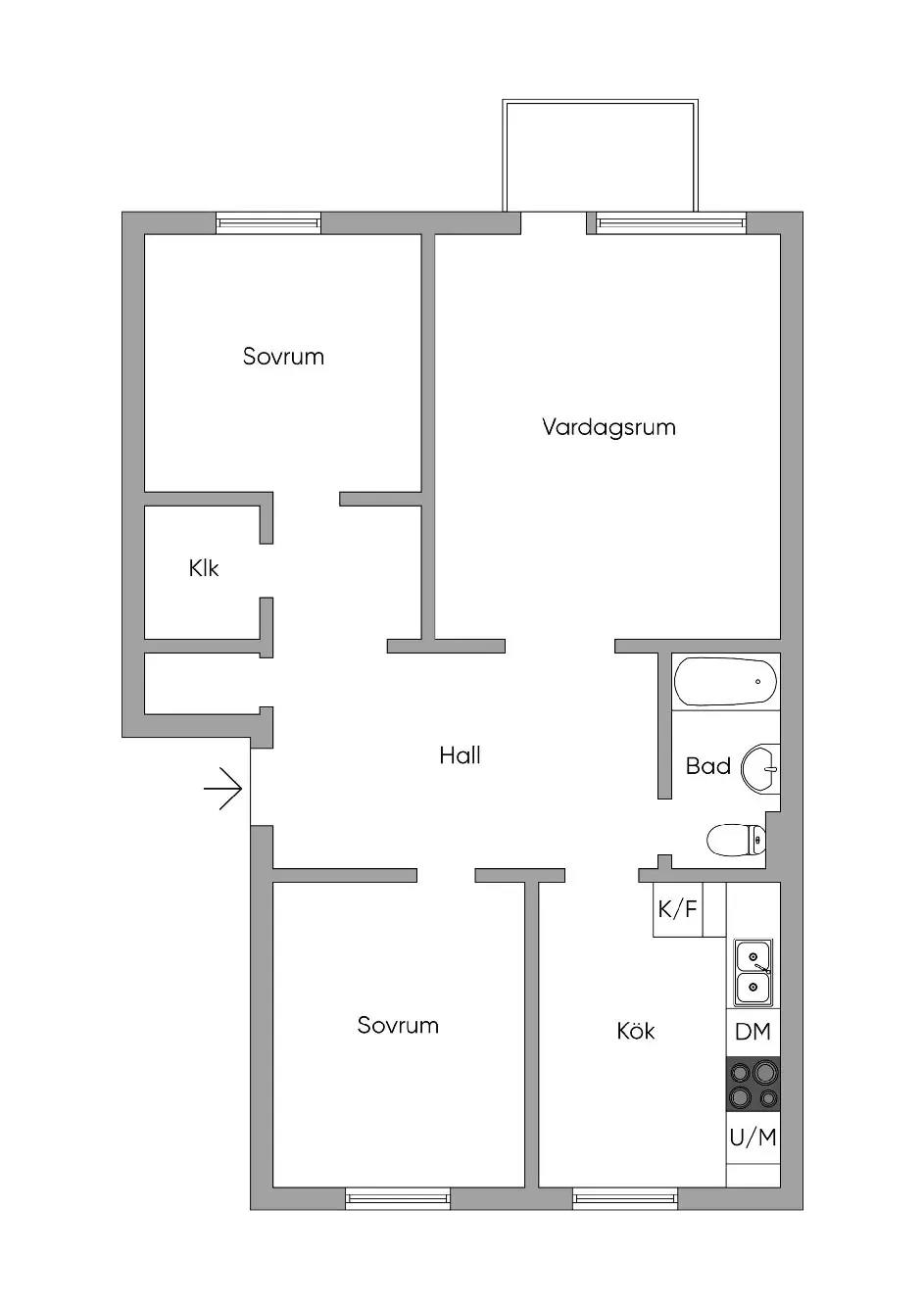 Planritning för Springarvägen 16