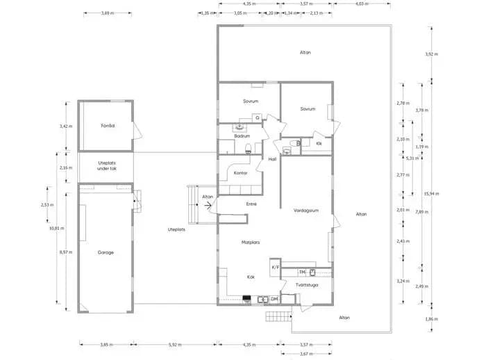 Planritning för Grönbrink 32