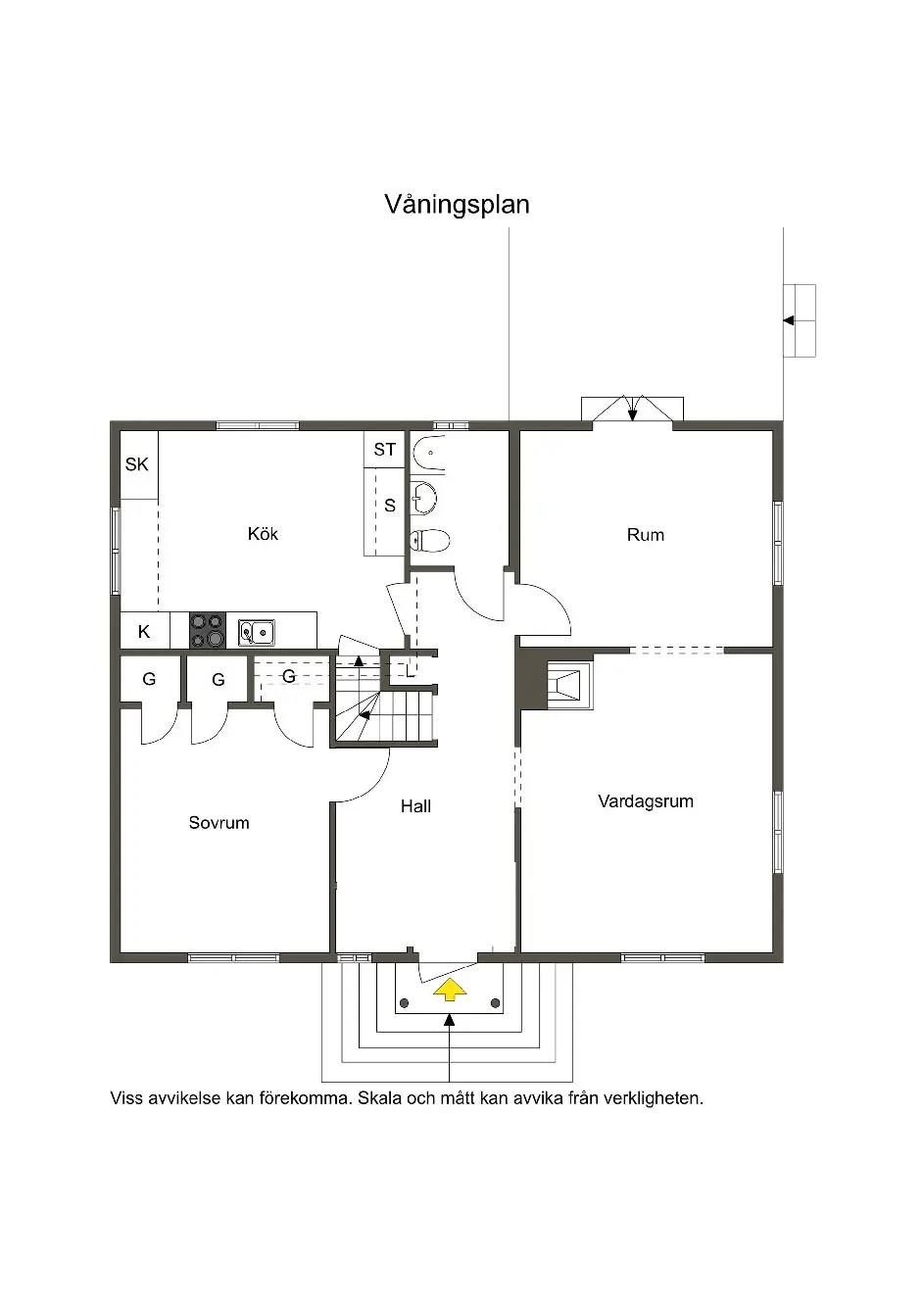 Floor plan for Östra Strandvägen 11A