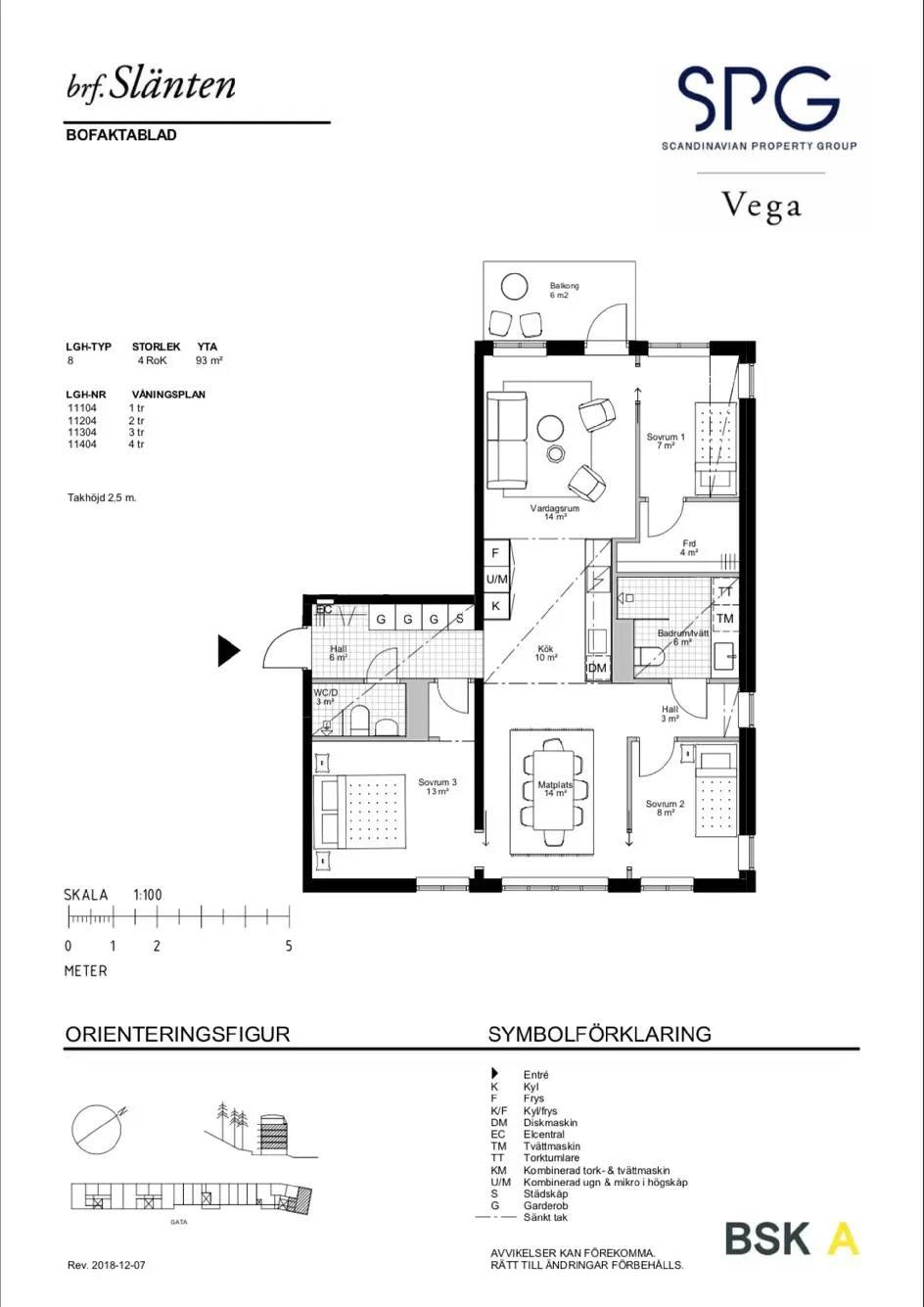 Floor plan for Vega allé 94