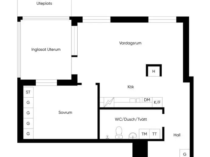 Floor plan for Kornettvägen 26