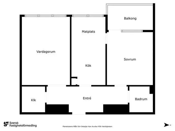 Floor plan for Vintervägen 7C