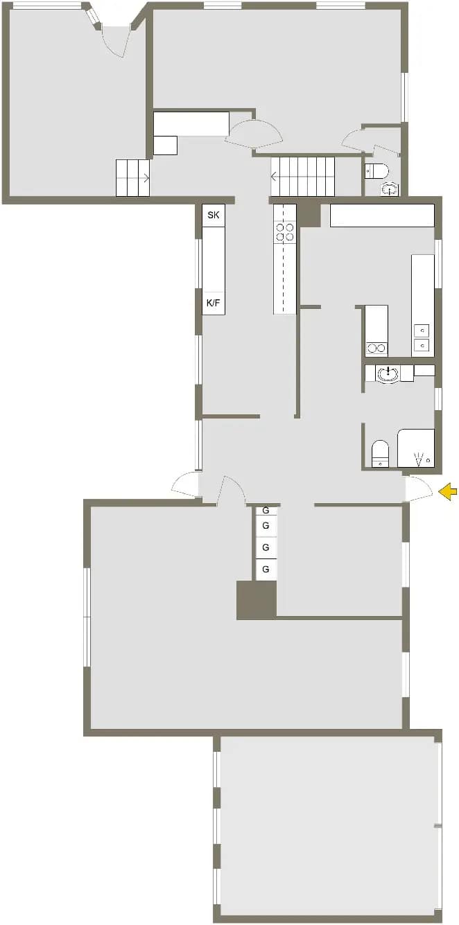 Floor plan for Ringgatan 61